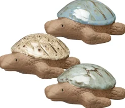 Tortue en terre cuite émaillée Deroma Jonathan - 15 x 11,5 x 6 cm