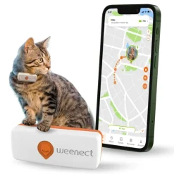 Traceur GPS pour chat coloris blanc Weenect