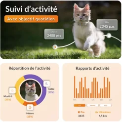 Traceur GPS pour chat coloris blanc Weenect