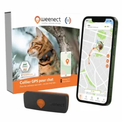 Traceur GPS pour chat coloris noir Weenect