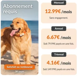 Traceur GPS pour chien coloris noir Weenect