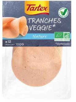 Tranches végétariennes nature au blé bio Evernat - 100 g