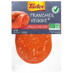 Tranches végétariennes épicées au blé bio Evernat - 100 g