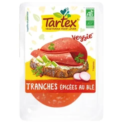 Tranches végétariennes épicées au blé bio Evernat - 100 g