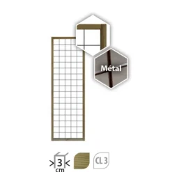 Treillis bois et métal Cerland - 60 x 180 cm