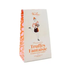 Truffes caramel au beurre salé bio étui Paris chic Mathez - 100 g