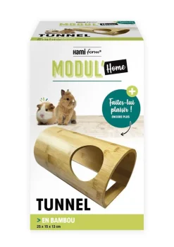 Tunnel bambou pour lapin Modul'home Closeau