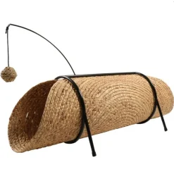 Tunnel de jeu pour chat coloris beige D&D Home Reina - 80 x 36 x 25 cm