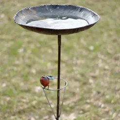 Tuteur métal avec bain grand modèle + 1 oiseau