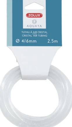 Tuyau à air pour aquarium en cristal coloris transparent Zolux S/Skin - 2,5 M 4/6 mm