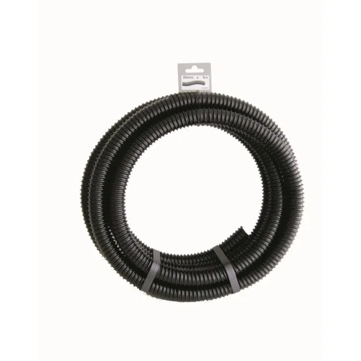 Tuyau prédécoupé noir de 5 m Ø25 mm