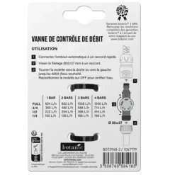 Vanne de contrôle de débit Ø 20x27 mm botanic® - Arrosage goutte à goutte