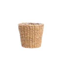 Vannerie naturelle en jacinthe d’eau – 15 x 14 x 12 cm