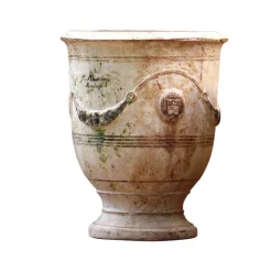 Vase Anduze patine en terre cuite H 55 x Ø 45 cm