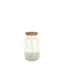 Vase Bose en verre transparent avec bouchon liège Naturalys taille M - Ø 19 x 30 cm