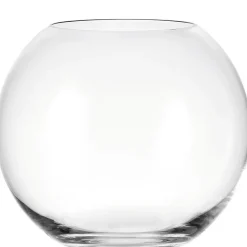 Vase boule en verre transparent Leonardo Boccia - Ø 20 cm