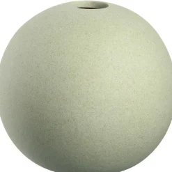 Vase boule soliflore en céramique vert Leonardo Bolla - Ø 10 x H 9 cm