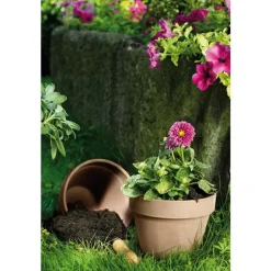 Vase brut en terre cuite 4.3L couleur moka