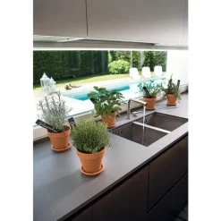 Vase brut rouge en terre cuite D.21 x H19,5