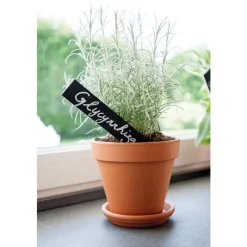 Vase brut rouge en terre cuite D.25 x H22,5