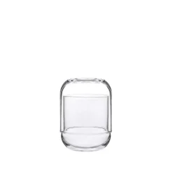 Vase Capsule en verre transparent Naturalys - Ø 8 x 12 cm