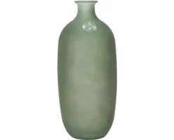 Vase coloris vert en verre recyclé - Ø 13 cm