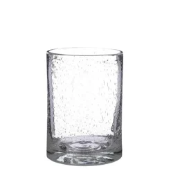Vase cylindre en verre recyclé transparent Estelle - H 23 x Ø 17 cm