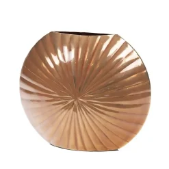 Vase en aluminium Flower cuivre petit modèle - 23 x 9 x 20 cm