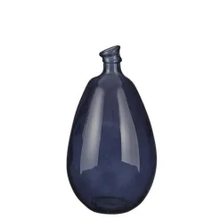 Vase en verre recyclé noir Pinto - Ø 26 x H 47 cm