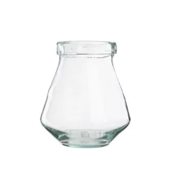 Vase en verre recyclé transparent Jive - Ø 12,5 cm