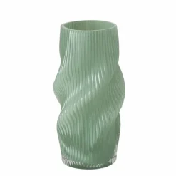 Vase en verre teinté vert Varese - Ø 15,5 x H 30 cm