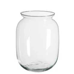 Vase en verre transparent - Æ 17 x H 22 cm