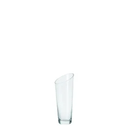 Vase en verre transparent Dynamic - H 30 cm