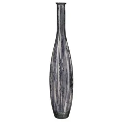 Vase haut Palermo en verre recyclé noir Edelman Hollande - Ø 20 x 100 cm