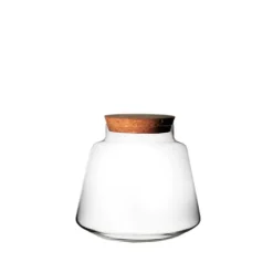 Vase Izumi en verre transparent Naturalys taille M - Ø 13 x 13 cm
