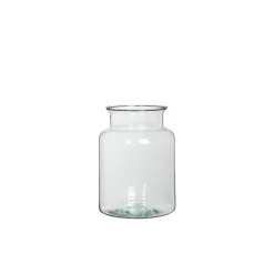 Vase Mathew en verre transparent Ø 19 x H 25 cm