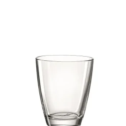 Vase ovale en verre transparent Fiori grande - H 17 cm