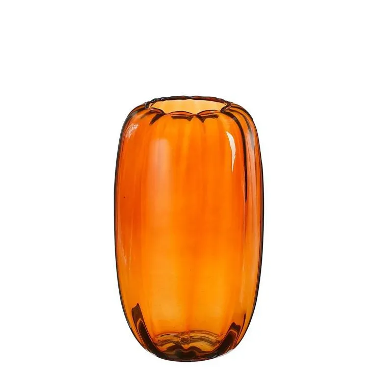 Vase Ricci coloris marron en verre - Ø 15 cm