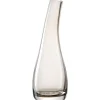 Vase soliflore courbé en verre coloris taupe Leonardo Luminosa - Ø 7 x H 20 cm
