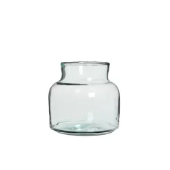 Vase Vienne en verre transparent H 20 Ø 21 cm