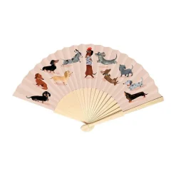 Éventail Cartesdart Teckels - 42 x 23 cm