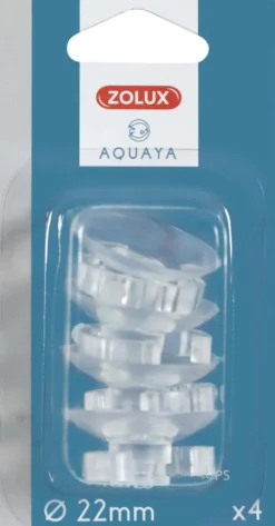 Ventouses pour aquarium coloris transparent Zolux Aquaya - Ø 22 mm x 4