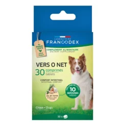 Vermifuge pour chien et chiot Vers O Net - 30 comprimés
