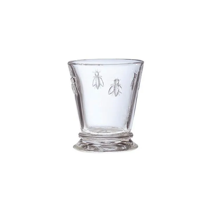 Verre gobelet en verre transparent avec motif abeille Bastide Diffusion - 25 cl