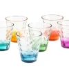 Verres 25 cl en assortiment pastel Optic - L’ensemble de 6