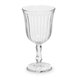 Verres à eau en verre transparent Belem - 6 verres à pied x 24 cl