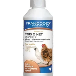 Vers O net pour volaille en flacon blanc de 250 ml