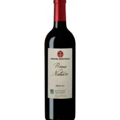Vin rouge bio Prima Nature IGP Pays d’Oc Merlot vegan sans sulfite - 75 cl