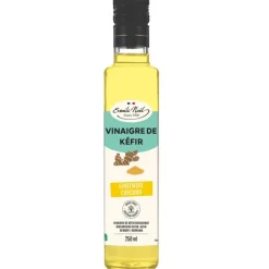 Vinaigre de kéfir gingembre curcuma bio Émile Noël - 250 ml