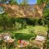 Voile rectangulaire en toile de jute marron Jardiline - 4 x 3 m